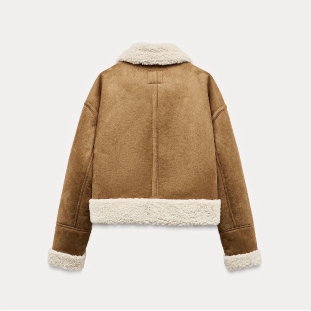 ZARA DOUBLE-FACED BIKER JACKET - Picture 15 of 16